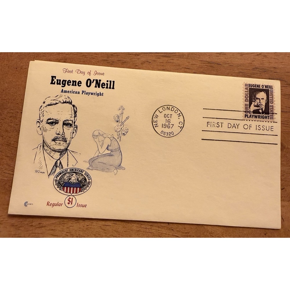 U.S. Used #1294 $1 Eugene O'Neill Cover Craft First Day Cover. Unaddressed.